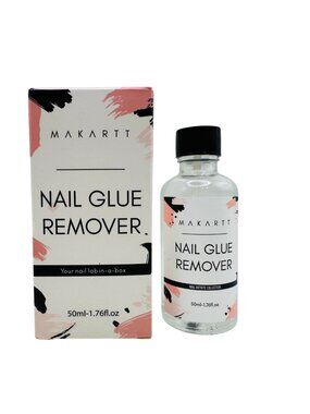 Makartt Nail Glue Remover 50ml Easy False Nail Removal Solution With Box